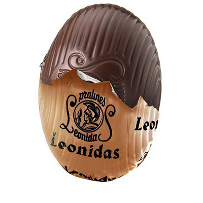 Vajíčko z hořké čokolády  - Belgické pralinky Leonidas