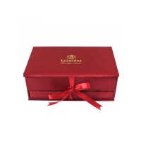 Luxusní Leonidas bonboniéra Šperkovnice červená - Belgické pralinky Leonidas