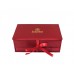 Luxusní bonboniéra Šperkovnice červená - Belgické pralinky Leonidas