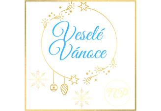 Veselé vánoce  modrá - Belgické pralinky Leonidas