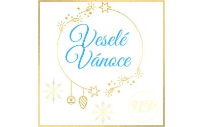 Veselé vánoce  modrá