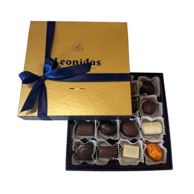 Leonidas bonboniéra Zanzibar zlatý - Belgické pralinky Leonidas