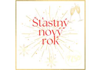 Šťastný nový rok červená - Belgické pralinky Leonidas