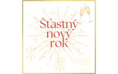 Šťastný nový rok červená